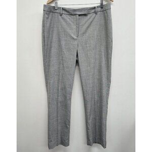 Talbots High Waist Straight Pants Women’s Size 14 Office Career Subtle Grid EUC